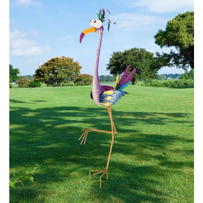 Goofy Bird Stake - Crane