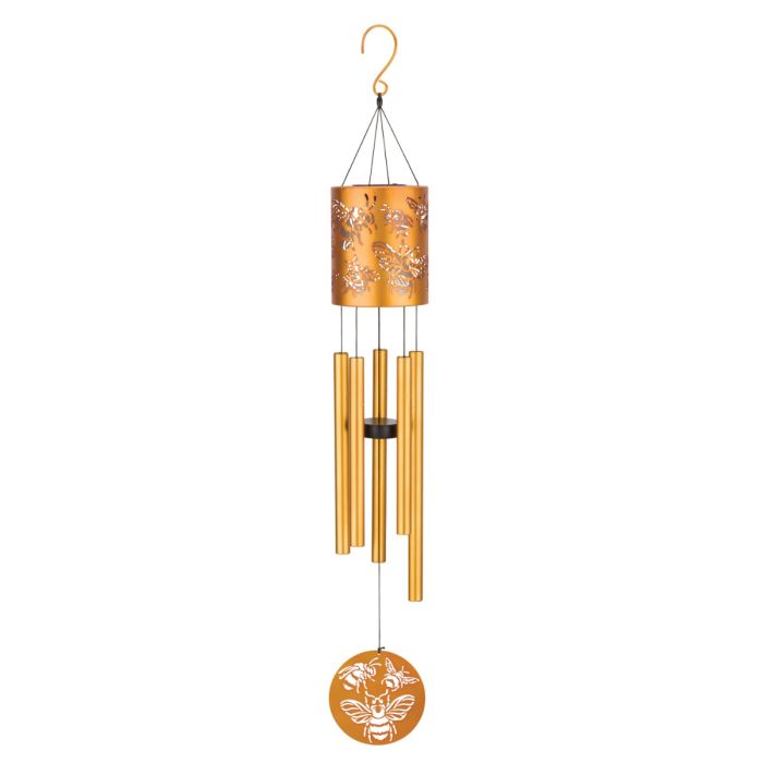 Garden Solar Chime 35" - Bee