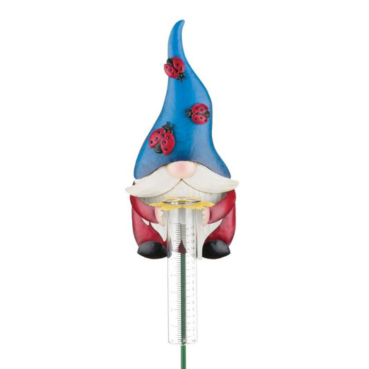 Gnome Rain Gauge - Ladybug
