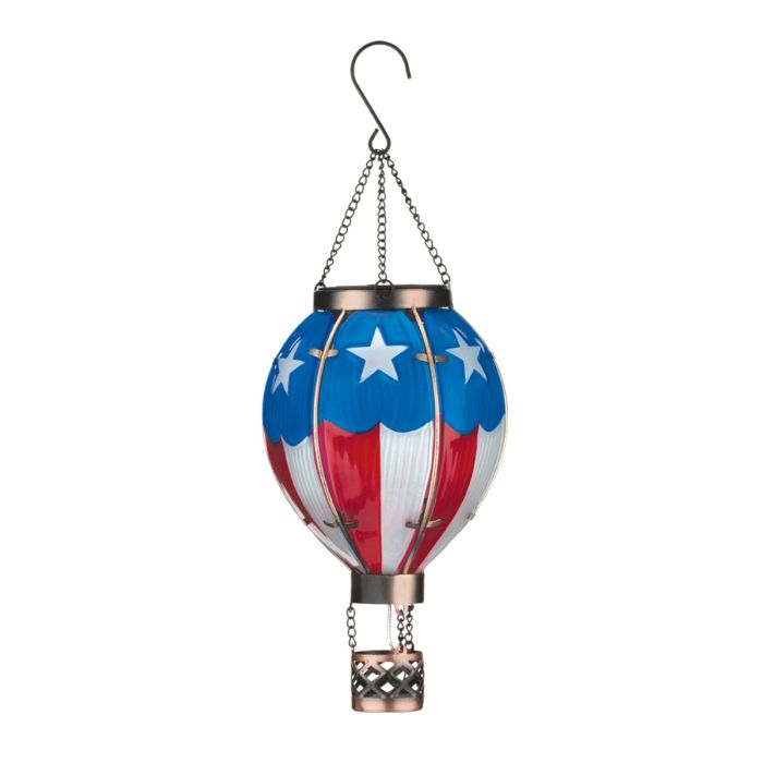 Hot Air Balloon Solar Lantern SM - Americana