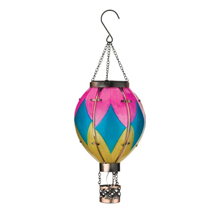 Hot Air Balloon Solar Lantern Small - Diamond