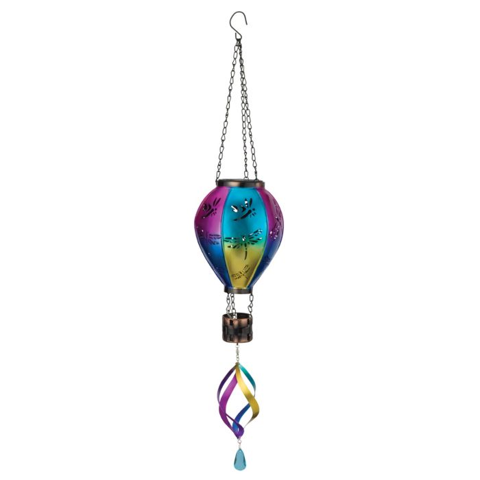 Hot Air Balloon Spinner Solar Lantern - Dragonfly