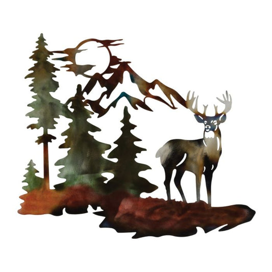 Metallic Lodge Wall Decor - Deer