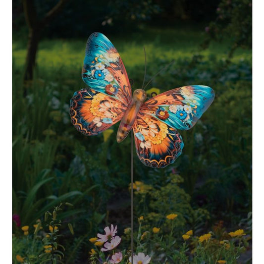 Butterfly Stake/Wall Decor Medium - Blue