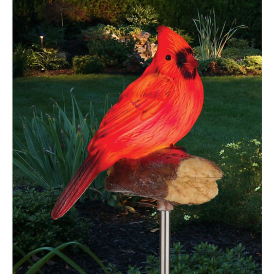 Songbird Solar/Sound Stake - Cardinal