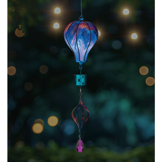 Swirl Balloon Spinner Solar Lantern - Multi