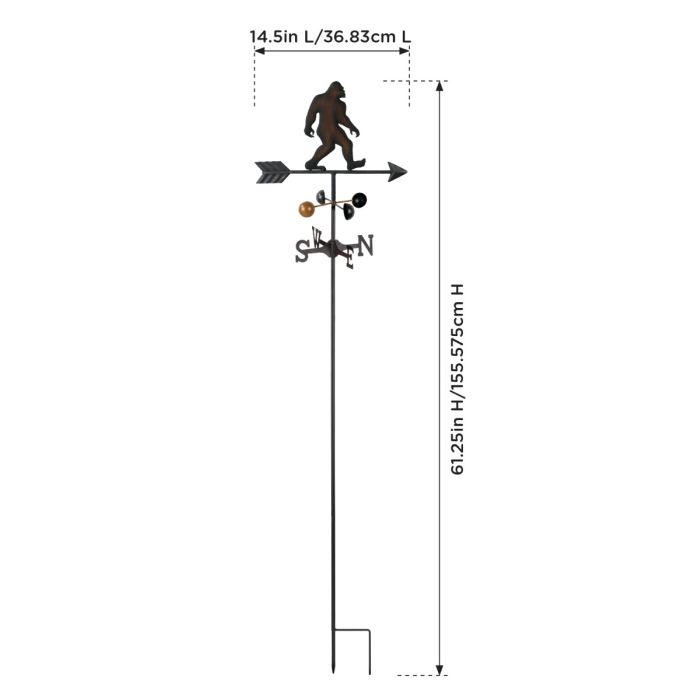 Weathervane Stake - Sasquatch