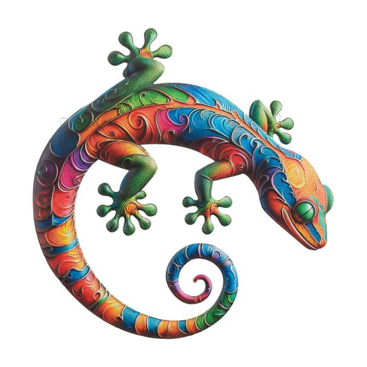 Burano Gecko Wall Decor 16" - Multi