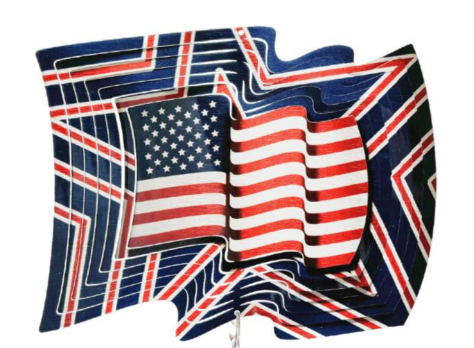 US Flag Large 12" Wind Spinner