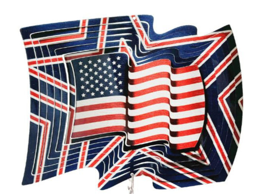 US Flag Large 12" Wind Spinner