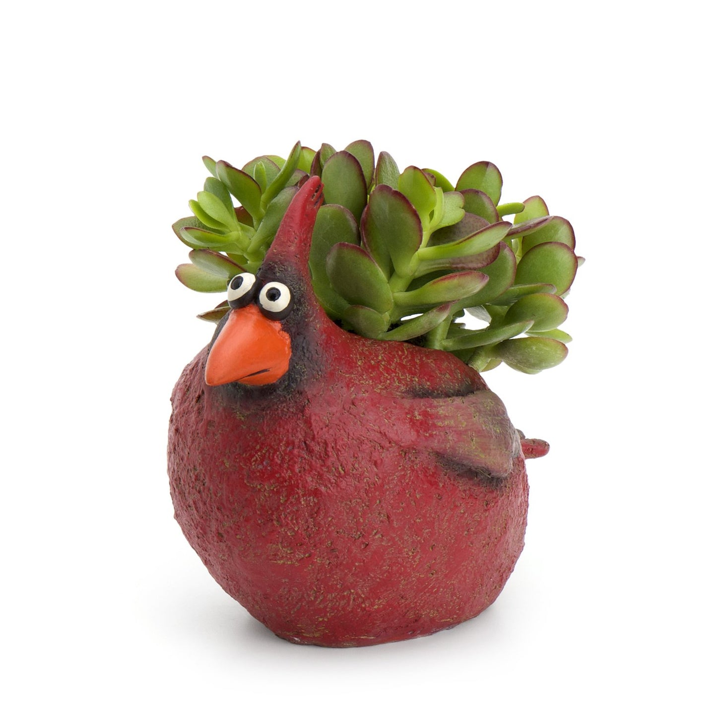 Red Cardinal Bird Planter