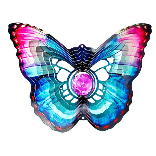 Crystal Butterfly Wind Spinner