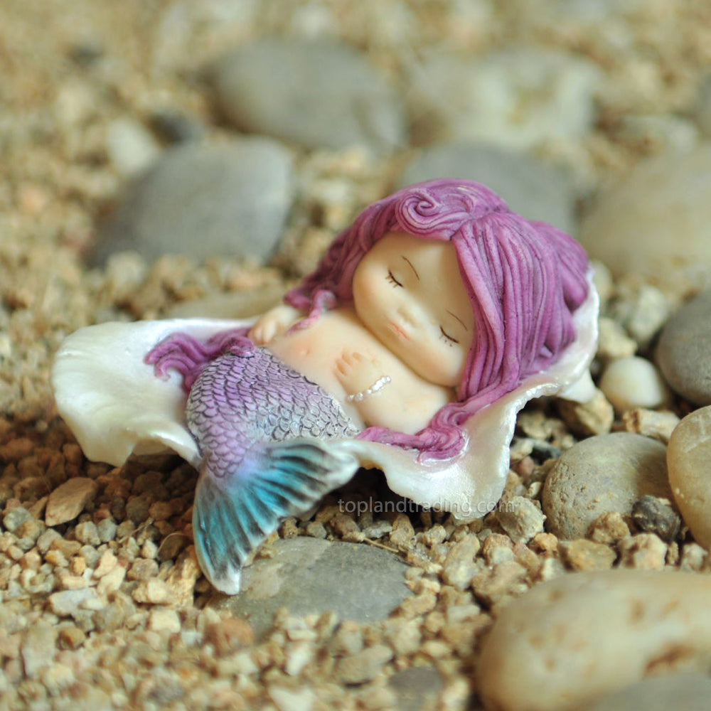 Mermaid Sleeping in Seashell