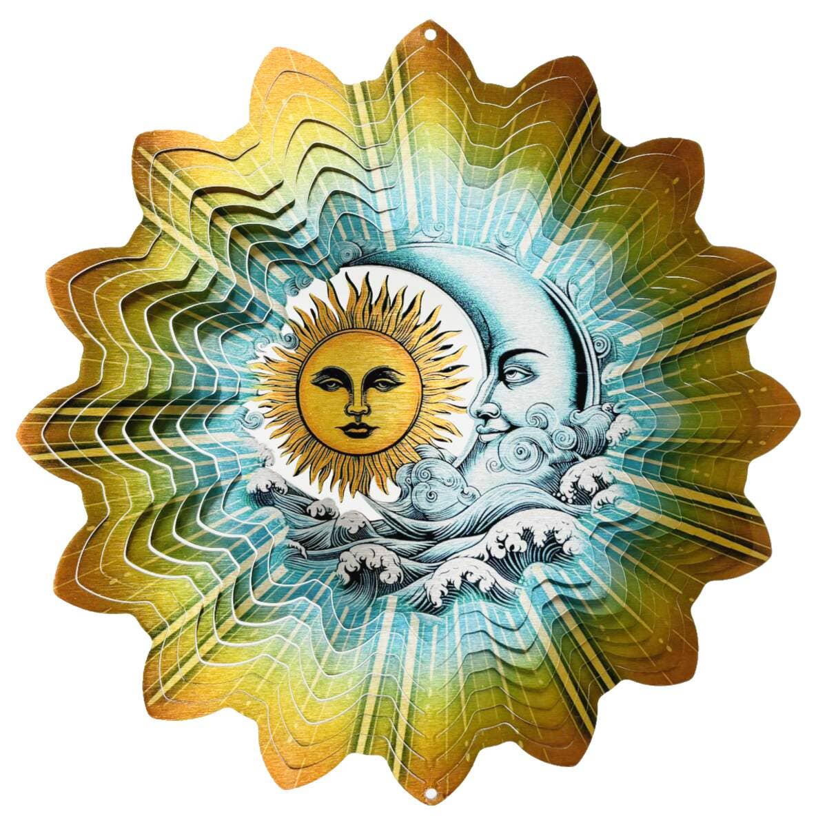 Sun and Moon Wind Spinner