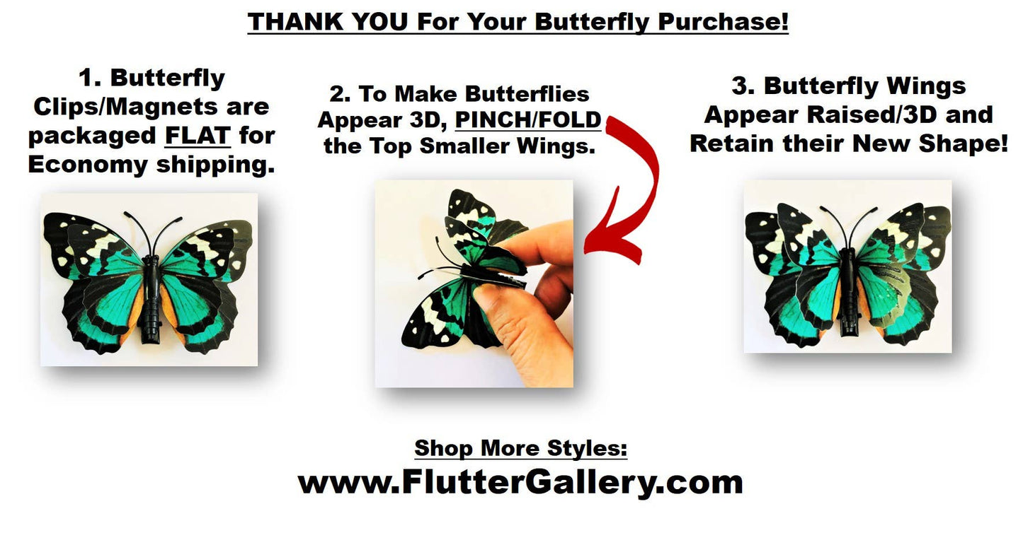 Butterfly Magnet GLOW Bundle of 100!