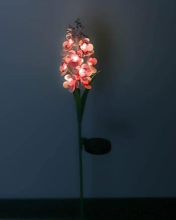 Stake Solar Gladiolus Flower - Pink