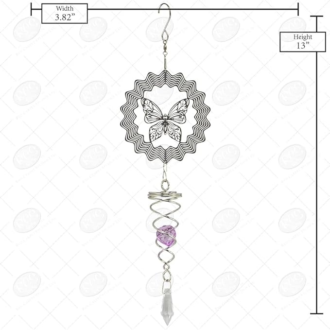 Butterfly Suncatcher-Purple Crystal