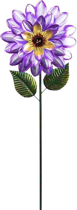 39" Dahlia Garden Stake-Purple