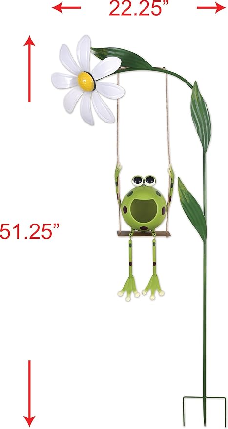 Swinging Frog Solar Stake