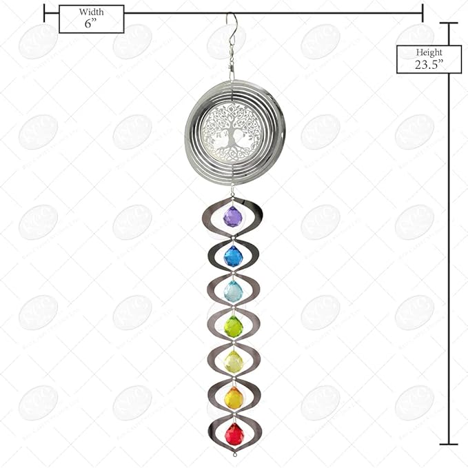 Chrome Tree of Life Spinner