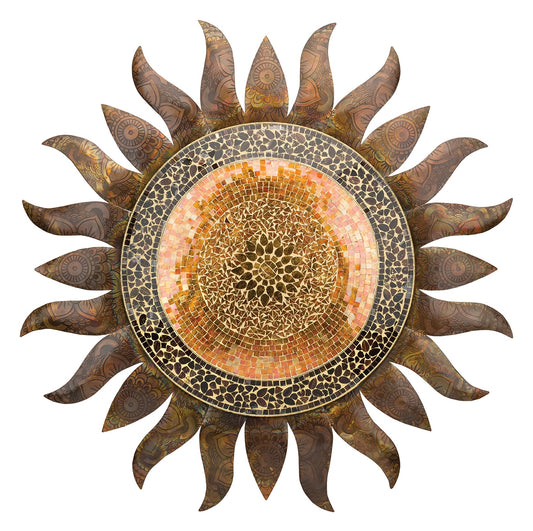 Gold Sun Wall Decor 36"