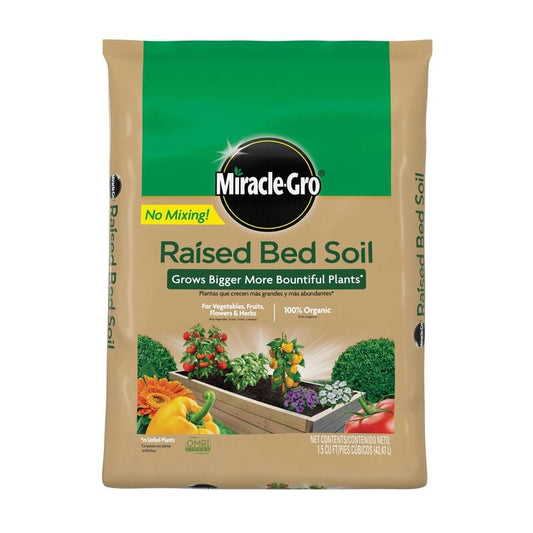 Raised Bed Soil Miracle Gro 1.5 cu. ft.