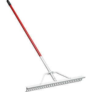 30" Aluminum Landscape Rake 60" Aluminum Handle