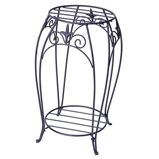 PLANT STAND 20 DBL FINIAL BL