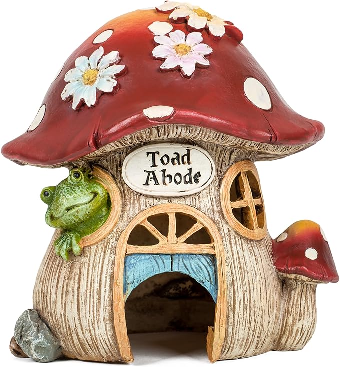 Toad Abode Patterns Toad Abode with Daisy Statue – Rock Gardens