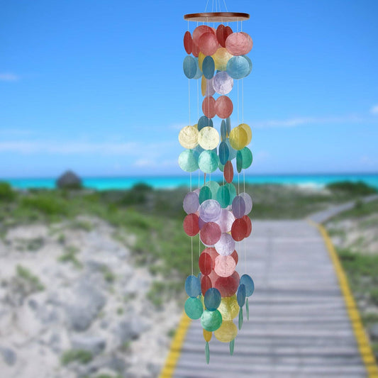 Capiz Waterfall Windchime - Havana