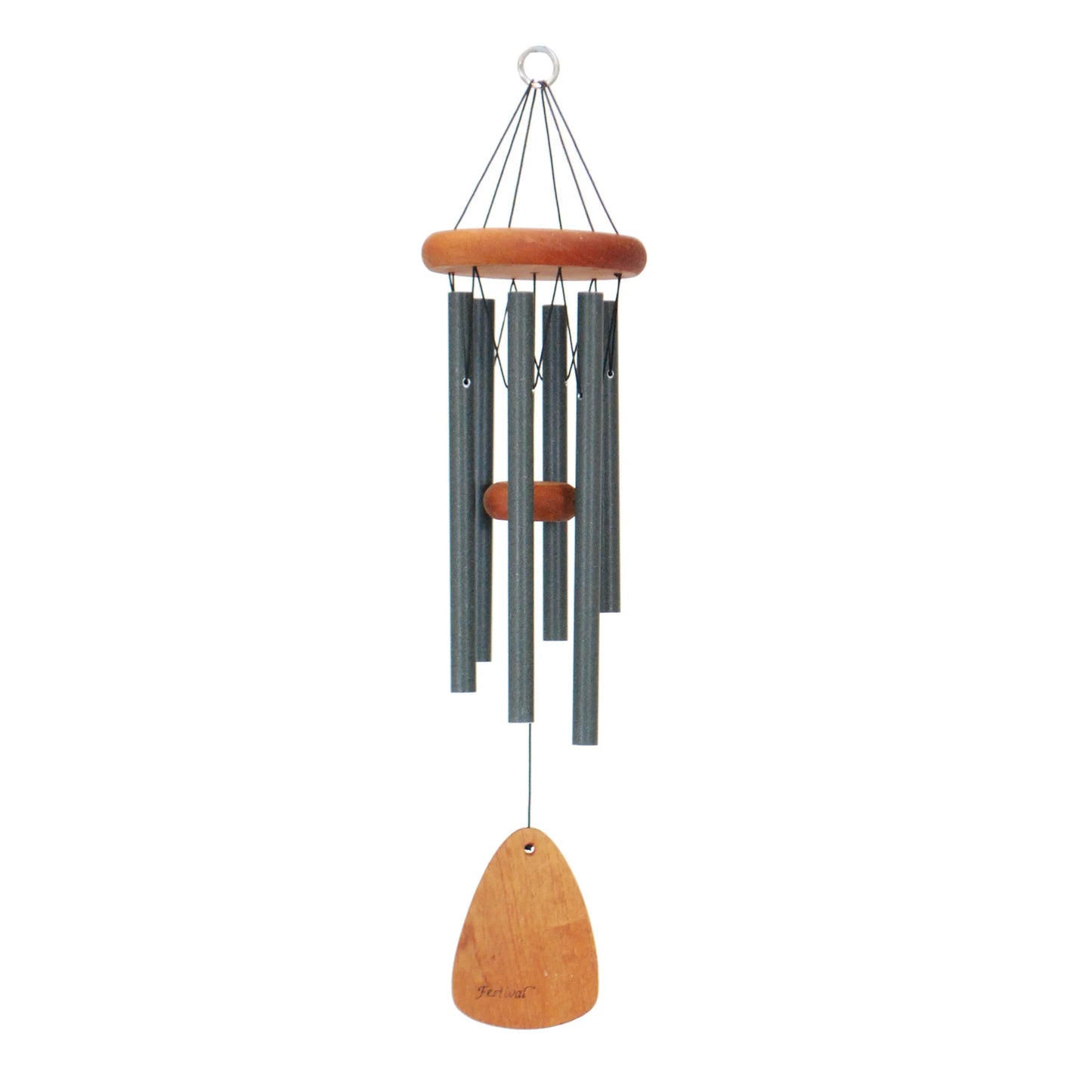 Festival Windchime 24" 6 Tube Forest Green