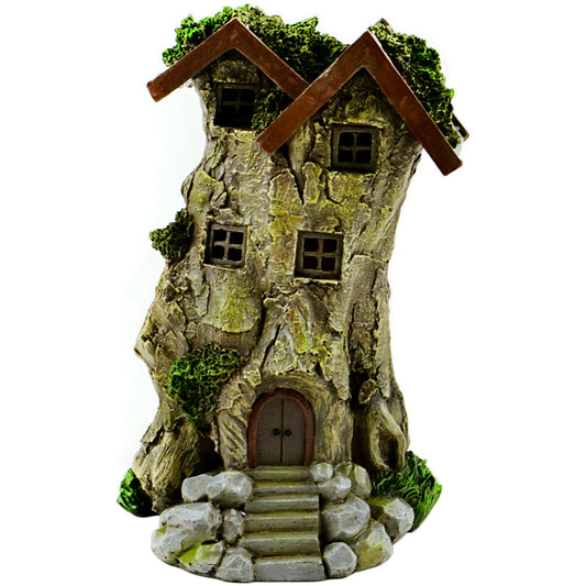 8" LED Tree Stump House