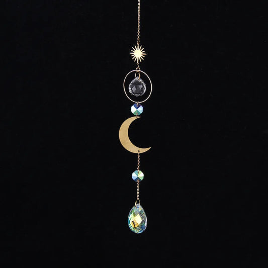 Crescent Moon With Crystal