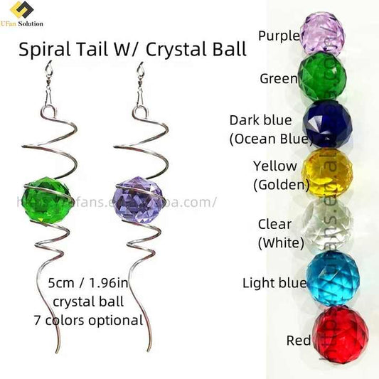 Polygonal Gazing Ball Wind Spinner