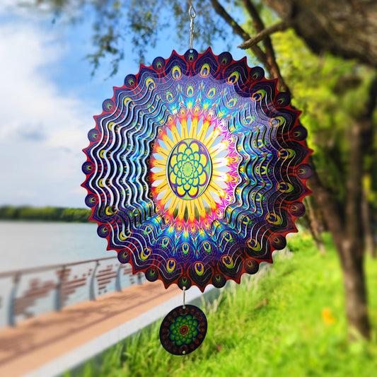 Stainless Steel Mandala Windspinner