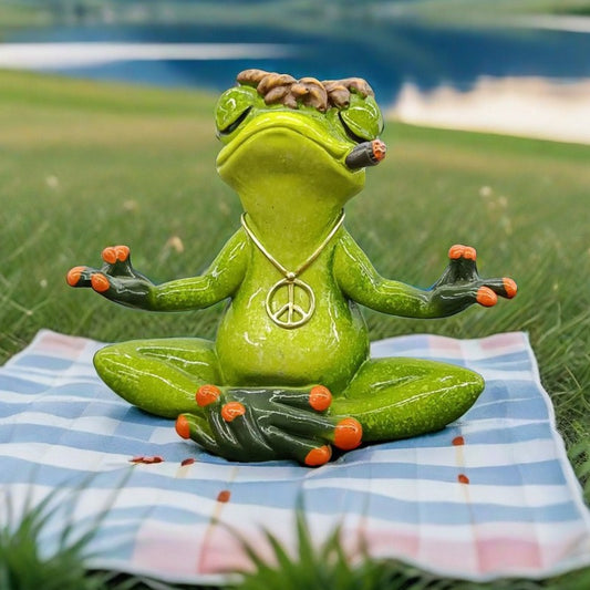 Meditating Peace Frog