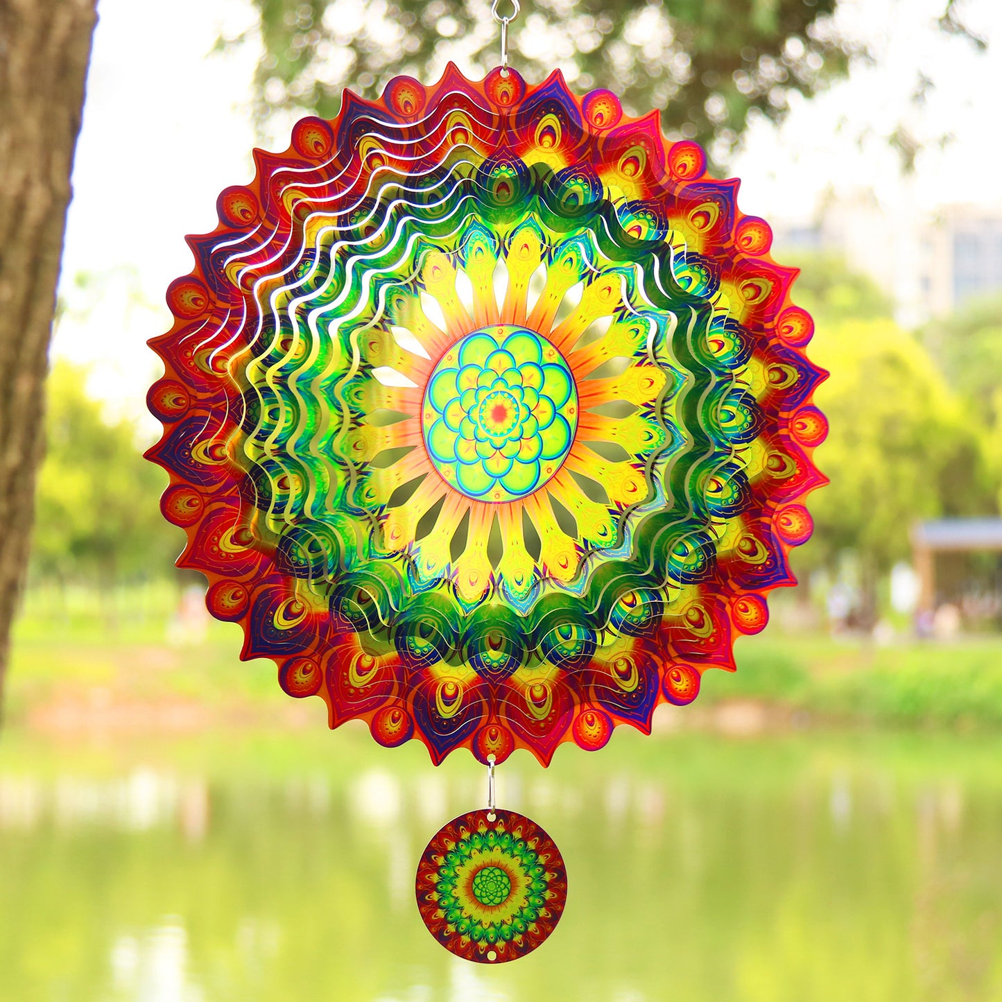 Stainless Steel Mandala Windspinner