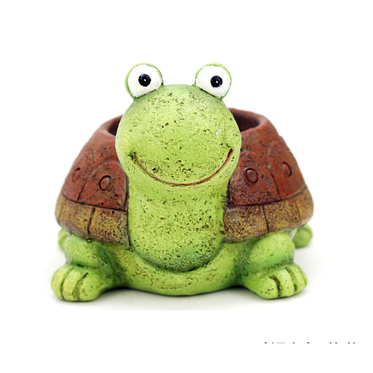 Turtle Succulent Planter - Terracotta Shell
