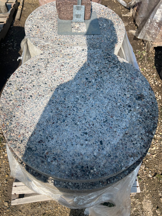 24" Round Exposed Aggregate