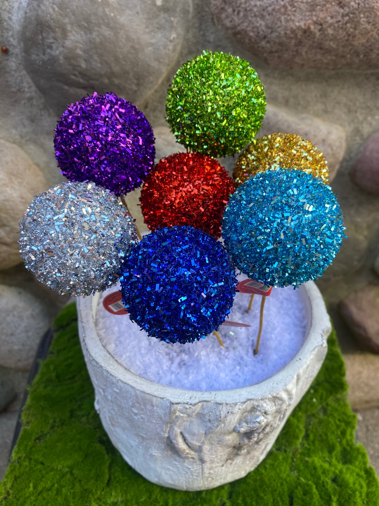 Multicolor Tinsel Ball