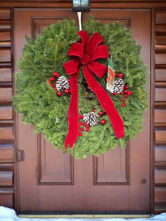 Wreath-Signature traditional 24" frosted