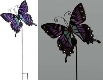 Butterfly Solar Stake - Purple