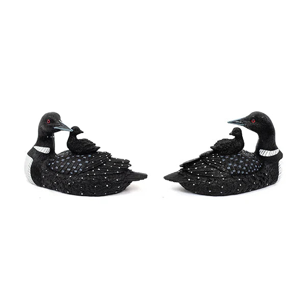 Loon w/ Baby Figurine 8"