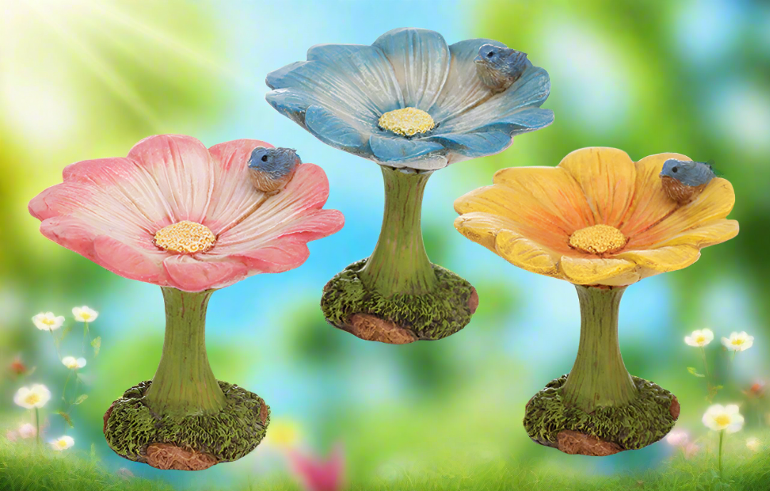 Flower Birdbath