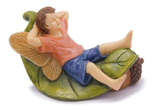 Lazy Days - Boy on Leaf