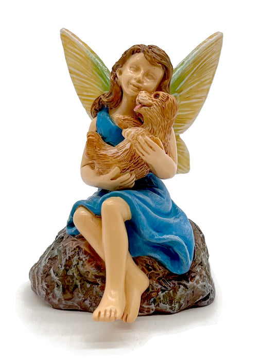 Playful Pup - Fairy With Puppy