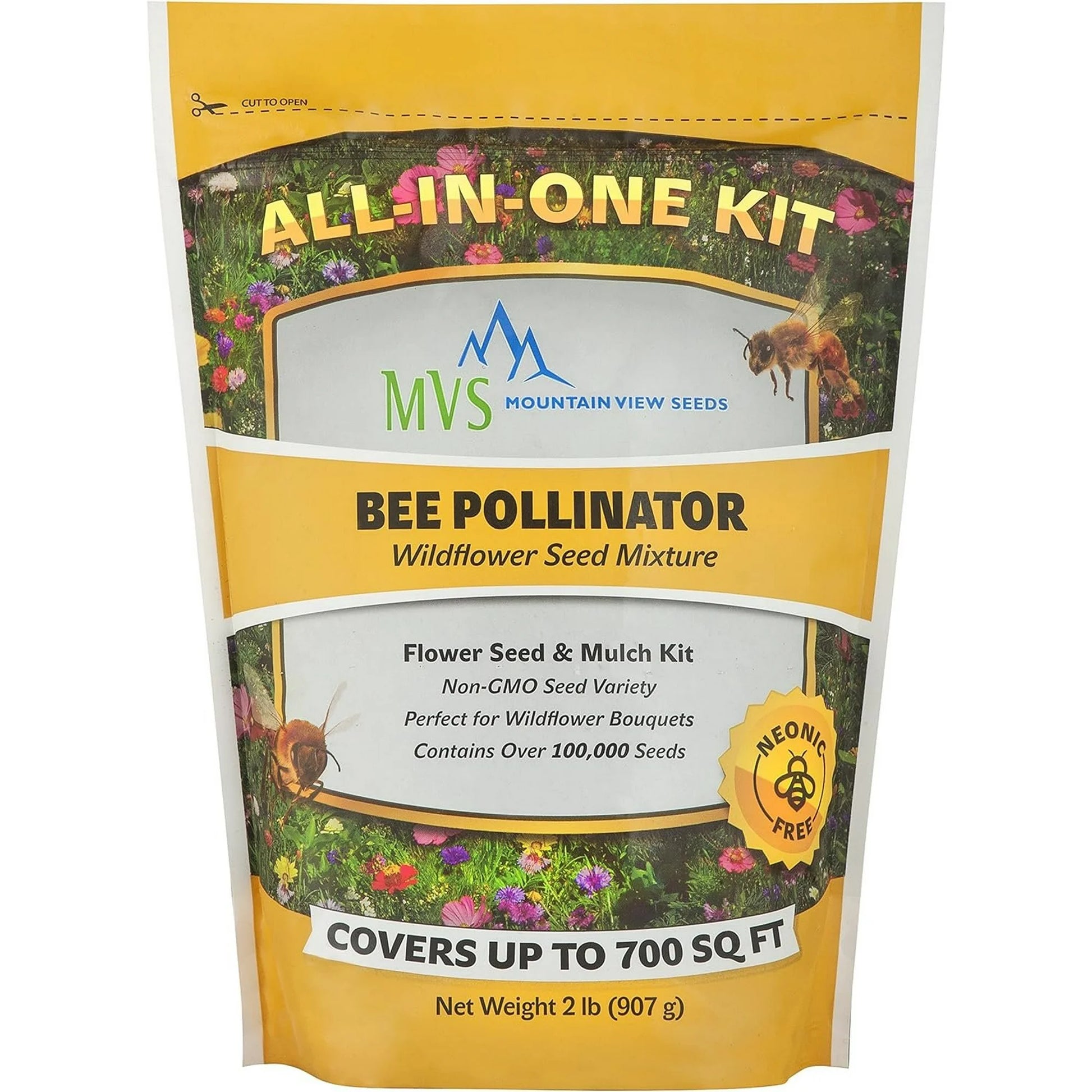 free bee flower seeds Wildflower Seed Bee Pollinator – Rock Gardens