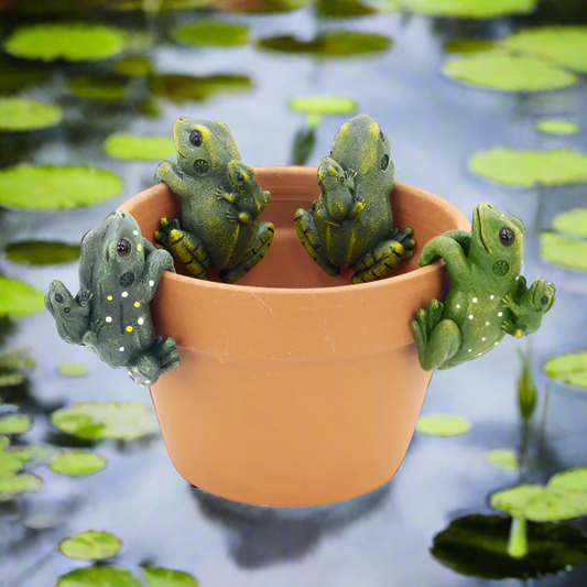 Double Frog Pot Hanger Medium