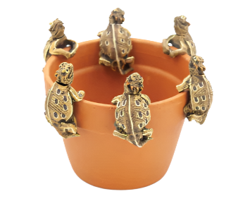 Medium Bobble Head Horned Toad Pot Hanger