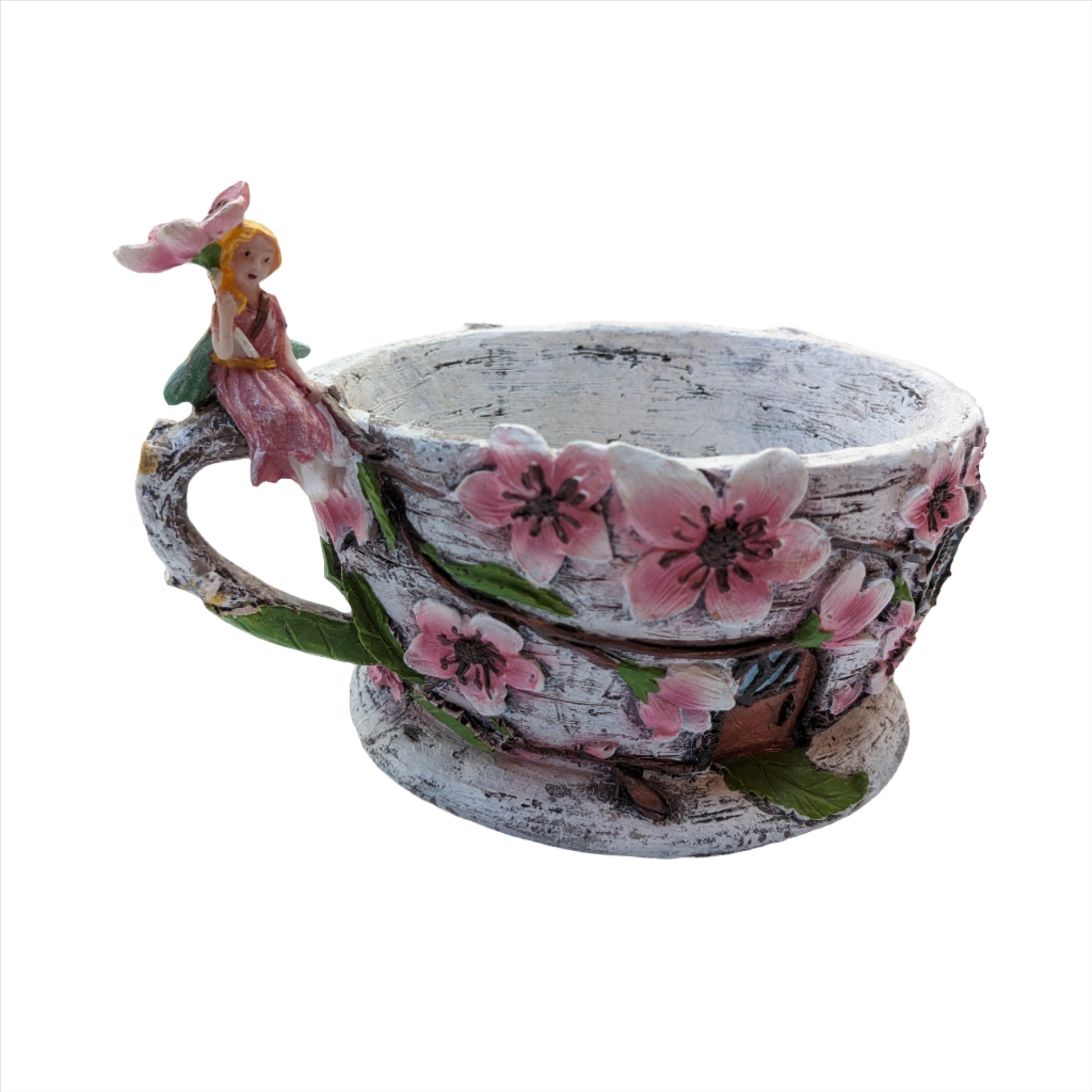 teacup planter with saucer Cherry Blossom Tea Cup Planter – Rock Gardens